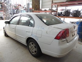 2002 Honda Civic LX White Sedan 1.7L AT #A24926